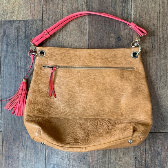 Isaac Mizrahi leather hobo purse - Picture 1 of 3
